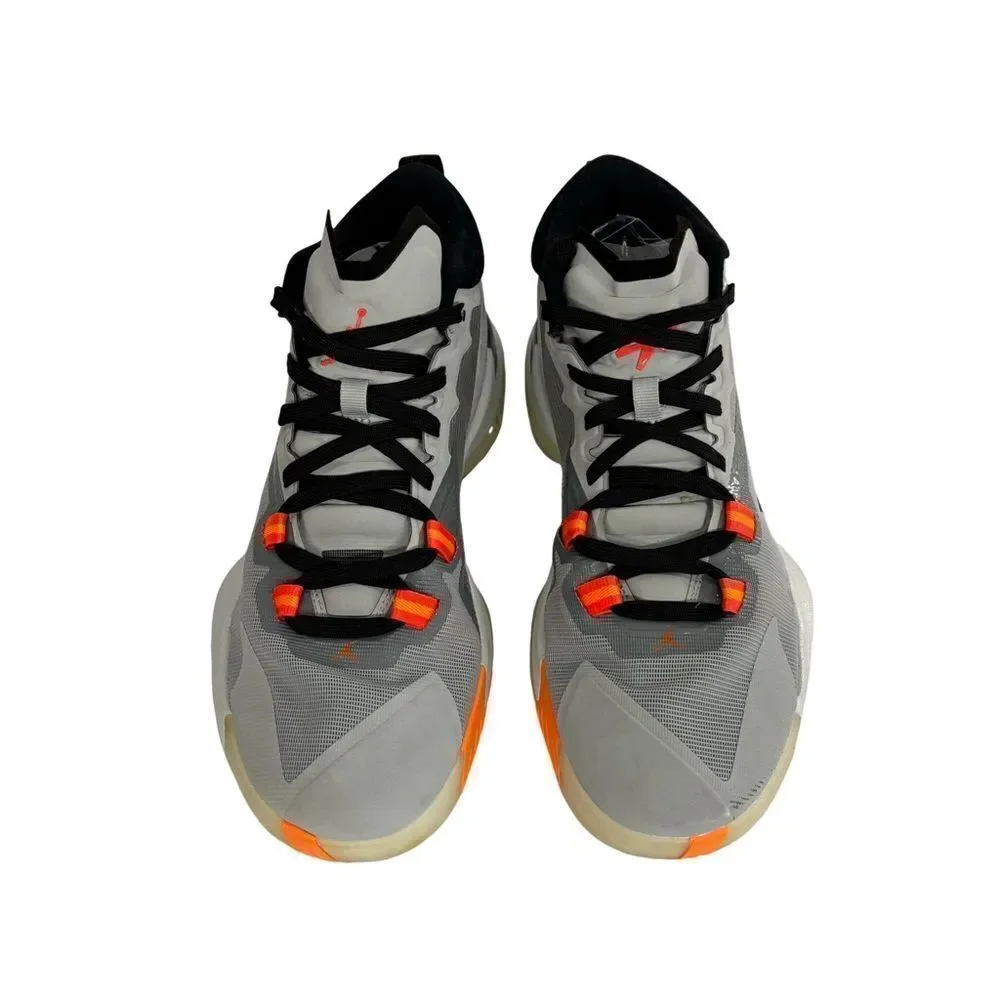 Men’s Jordan Zion Williams athletic basketball shoes size 10.5 gray/orange